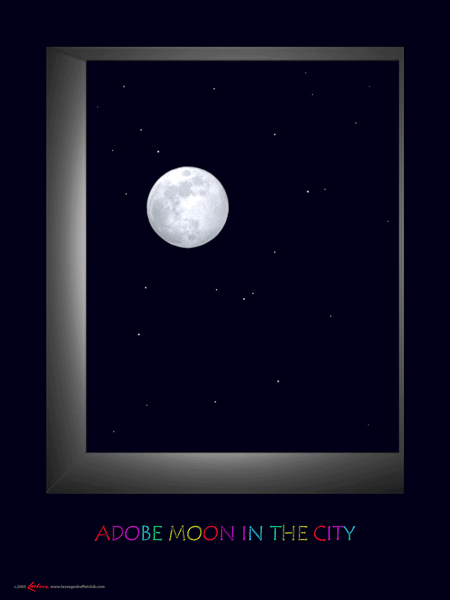 *Adobe Moon in the City Poster