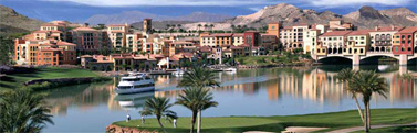 Lake Las Vegas with the village in the background...
