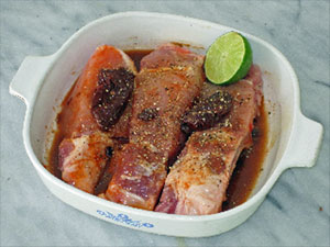Marinating the Pork